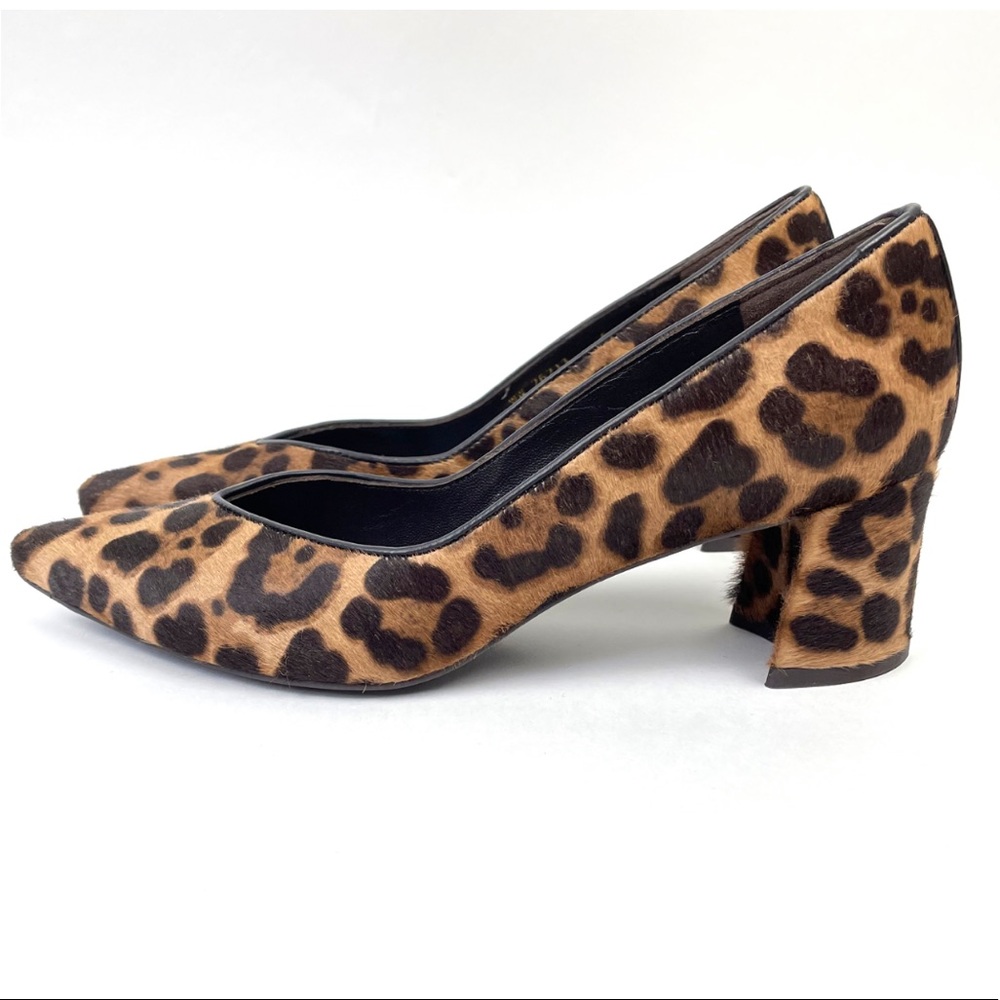 Stuart Weitzman Calf Hair Leopard Heel Size 6